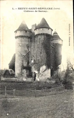 Castelo de Sarzay — Neuvy-Saint-Sépulcre (Indre) — Coleção E. C. Châteauroux