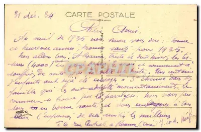 Roanne — Popularne promenady na tle nowego mostu — Wydawnictwo La Cigogne, nr 5029 — Rewers