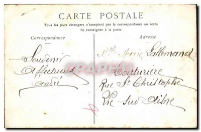 Zamek w Pierrefonds — Widok z drogi do Compiègne — Z Pierrefonds — Rewers