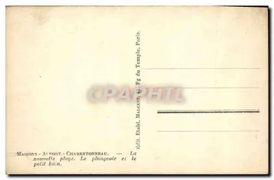Maison-Alfort - Charentonneau — Nowa plaża. Skocznia i mały basen. — Rewers