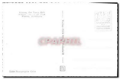 Wiedeń, Rathaus — widok budynku — Echle Fotografia Kolor, nr 45648 — Rewers