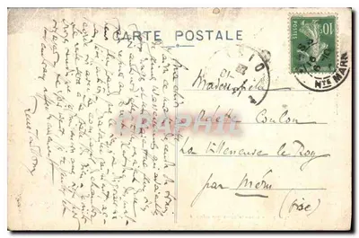 Troyes — Chiesa di San Giovanni — Torre e campanile distrutti nel 1911 — Verso