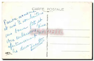 Marseille - Arco da Vitória - Porta de Aix — Edição La Cigogne, n°77 — Verso