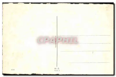 Paysage zimowy z studnią — M.D. Paris, nr 450 — Rewers