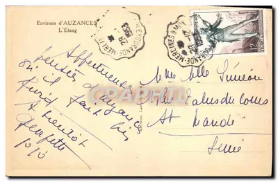 L'Etang — Arredores de Auzances — RAC — Verso