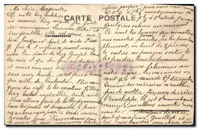 Joigny Antiguo — Antigua Casa del siglo XVI (Dibujo de Victor Petit) — Edición Deroye en Sens — Reverso