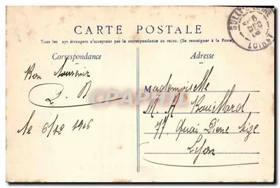Kasteel van SULLY-SUR-LOIRE (Loiret) — Het Grote Saloon — Collectie L. Marchand — Achterkant