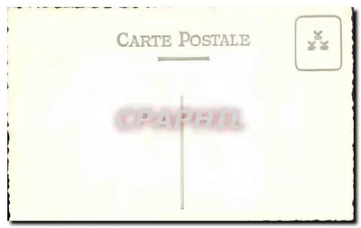 Dois meninos diante de um monte de feno — cena campestre — Carta Postal — Verso