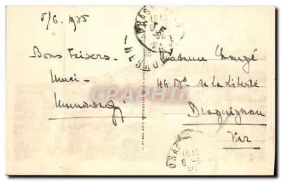 Sète — Panorama miasta i świetlik — LL. n°167 — Rewers