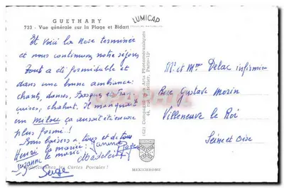Saint-Jean-de-Luz — ogólny widok plaży i Bidart — Lumicad — Rewers