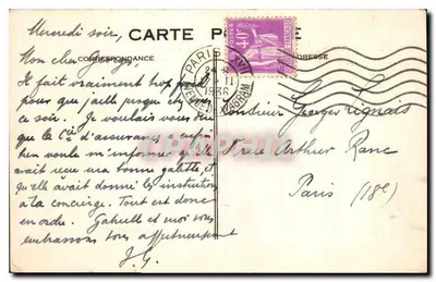 Vigny. O Castelo — Entrada — Edit. J. Klein, Meulan — Verso