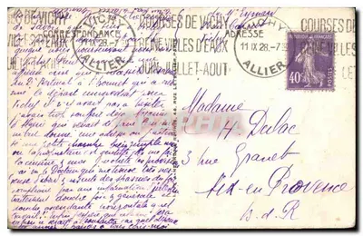 Vichy — A Terrasse do Casino — LL — Verso