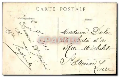 Vichy — Source des Célestins — Température 15 degrés — Débit 6.000 litres à l'heure — Verso
