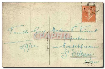 Vichy - Fonte das Senhoras — Mercado coberto com fonte e três mulheres — Verso