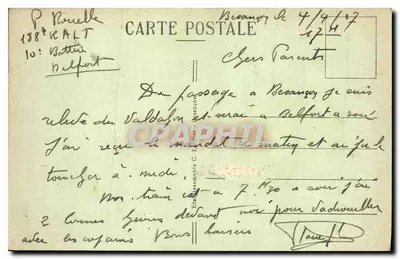 Besançon-les-Bains — Most Przecinający — Brzegi Strasbourga i Veil-Picard — C.L.B. — Rewers