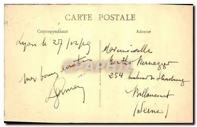Lyon — Plac Republiki (zestaw) — nr 348 — wydawca drukarnia CATA FRANCE — Rewers