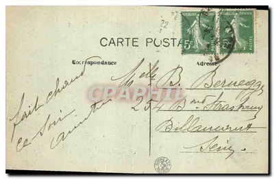 LYON — O Palácio de Justiça e o Coteau de Fourvières — L. B. — Verso