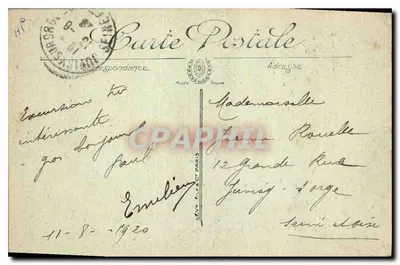 Jaskinie Bétharram — Kolumny Palmy — L.L. — Rewers