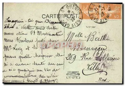Saint-Quentin — Wielka Komina — Sala Rady Miasta — Édit. Ch. Vassaux — Rewers