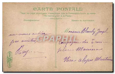 Aix-en-Provence — Estátua de Mirabeau no pátio da Prefeitura — LVA — Verso