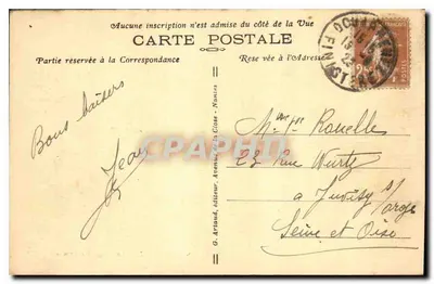 Douarnenez — A Praia das Senhoras — G. Artaud, n°47 — Verso