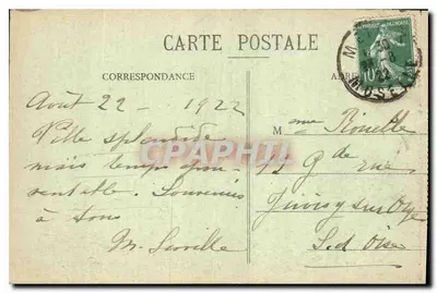 Metz - A Estação Central — Edição Forissier, Metz, n°208 — Verso