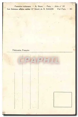 Giappone — Soldato femminile — A. Noyer, Serie n° 58 — Verso
