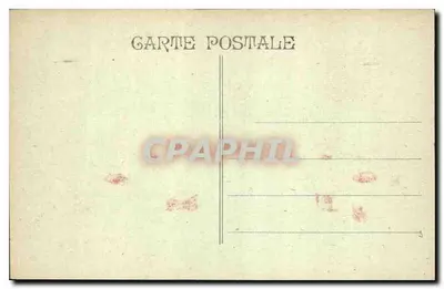 Marseille — Pałac Longchamp — widok panoramiczny z centralną fontanną — Rewers