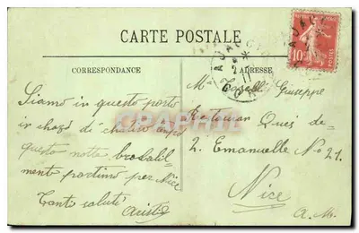 Ajaccio — Zamek Baciocchi (dawniej rezydencja Napoleona III) — LL. — Rewers