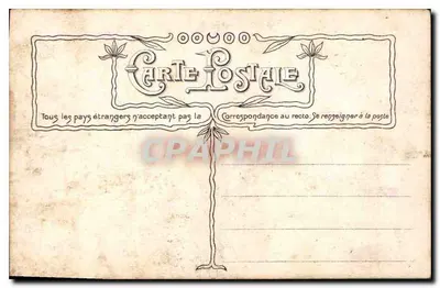 Manon — jovem mulher em vestido com motivos — Carte Postale — Verso