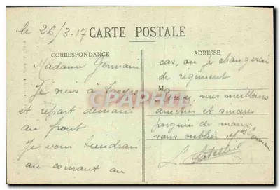 Troyes — Pomnik Dzieci Aube — Zbiór T. G. — Rewers