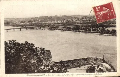Champtoceaux (M.-et-L.) - A Terrasse do Champ Palu - Panorama espetacular sobre a Loire