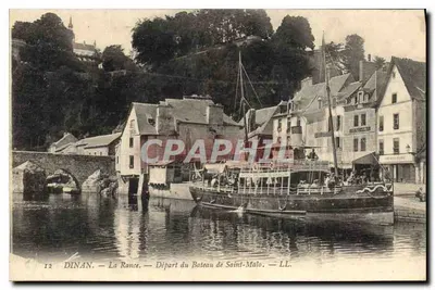 Dinan — La Rance — Départ du Bateau de Saint-Malo — LL.
