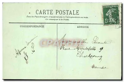 Dinan — La Rance — Départ du Bateau de Saint-Malo — LL. — Verso