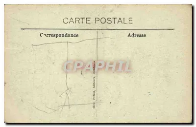 Port kładki, Arcachon (Côte d'Argent) — Basen przy burzowym pogodzie — BR - 2640 — Rewers