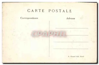 O Castelo de La Malmaison — Entrada principal — A. Ossart editor, Rueil, n°141 — Verso