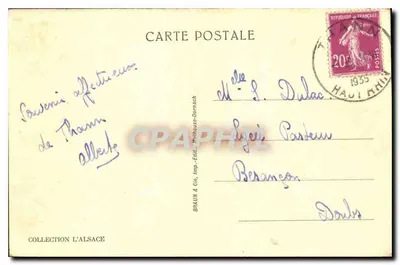 Thann — Vue Générale — éditeur BRAUN & Cie, imprimeur à Mülhausen-Dornach — Rewers