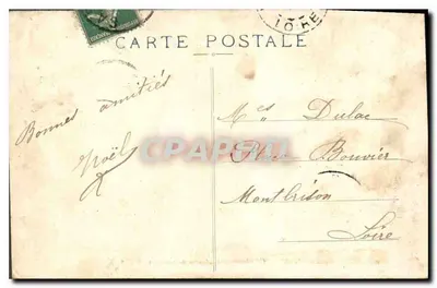 Castres — El Jardín del Obispado — Mourgues, edición de Castres — Reverso