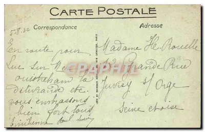 CAEN — Hotel-de-Ville, oud Collegium der Eudisten en Plein — LL — Achterkant