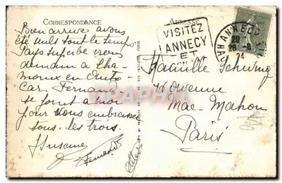 Lago de Annecy — Montanha de Entrevernes — LL — Verso
