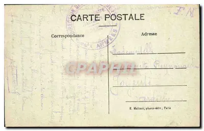 Paryż — Pomnik Victora Hugo — E.M. nr 5122 — Rewers