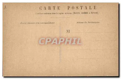 París - Iglesia de San Vicente de Paúl — vista de la fachada neoclásica con caballos y carruajes — editor Donnet, número de serie no visible — Reverso