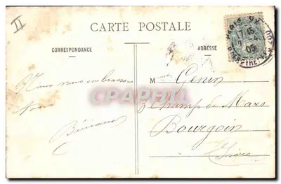 Paris - Buttes Chaumont - A Subida ao Belvedere — editor não identificado, número de série 337 — Verso