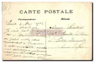 Paris — Bois de Boulogne — O Restaurante Paillard no Pré-Cutelan — C. M. G. — Verso