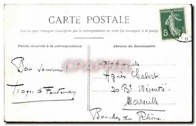 París - Iglesia de la Madeleine — vista de la fachada neoclásica con columnatas — editor desconocido — Reverso