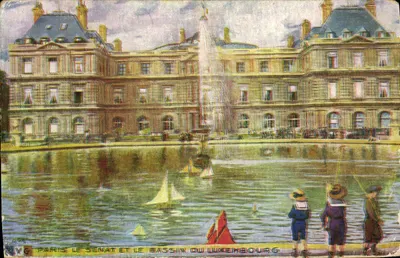 Paris, o Senado e o Lago do Luxembourg — NVG