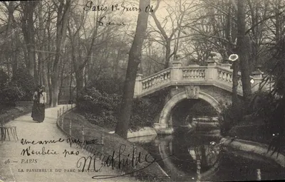 A ponte do parque Montchau — Paris — P.P. C. Paris, n°46