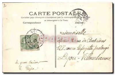 PARIS — Panorama do Jardim das Tuileries e da rue de Rivoli — C.M. n°690 — Verso