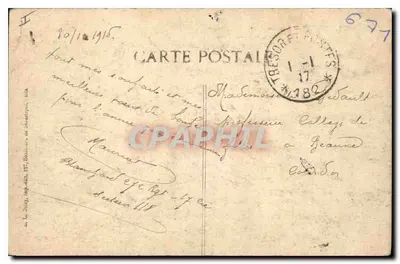 Paryż — Giełda — Wydawca Le Jour, n° 4071 — Rewers