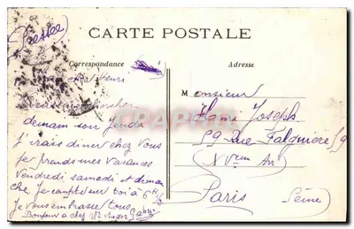 Paryż — Arc de Triomphe du Carrousel — C.M. — Rewers